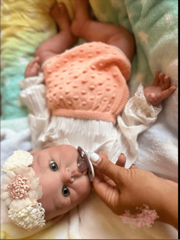 48 cm and weighs 3 kg Full Body Silicone Baby Doll #404 - Image 5